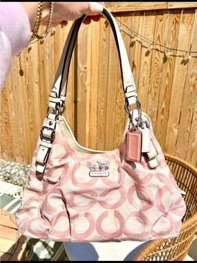 Coach Madison OP ART Shantung Maggie Bag #17020